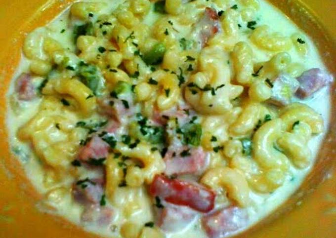 Steps to Make Quick Creamy Tavern Ham and Swiss Soup