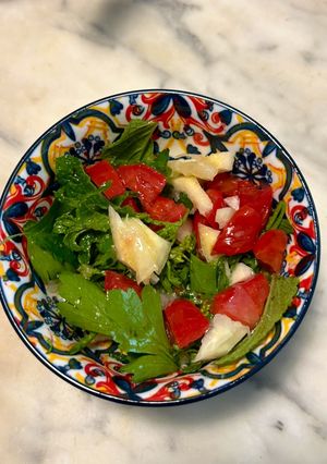 Foto di Insalata di erbe ed albedo