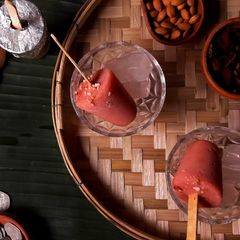 Watermelon popsicles A picture of Watermelon popsicles.
