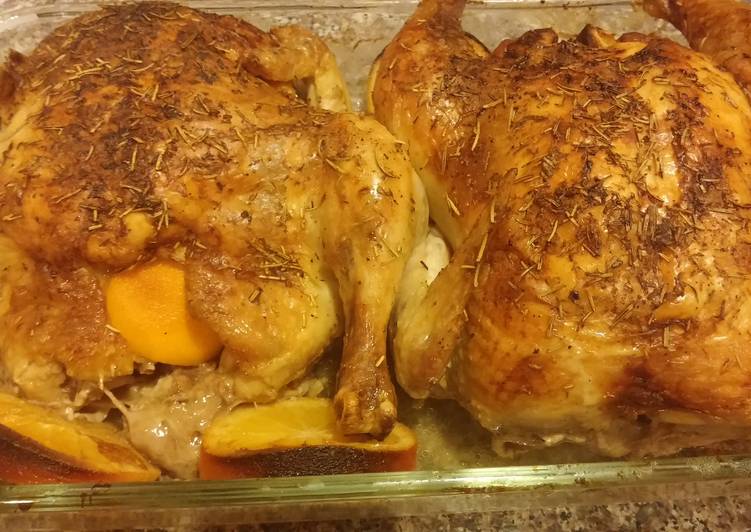 Simple Way to Prepare Perfect Orange Zest Whole Chicken