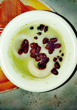 Hình của món Chè nếp trà xanh.