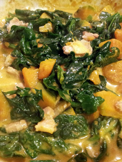 A picture of AMIES SQUASH with SPINACH.
