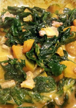 A picture of AMIES SQUASH with SPINACH.