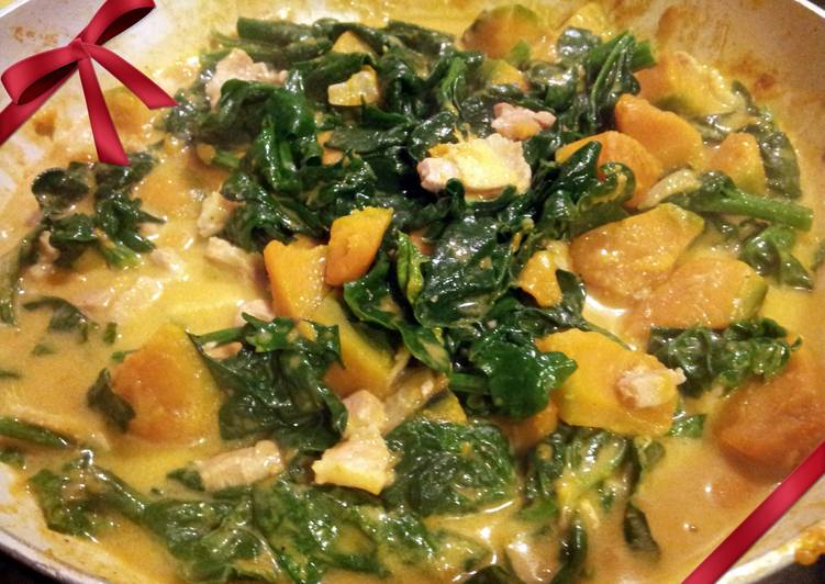 Recipe of Homemade AMIES SQUASH with SPINACH