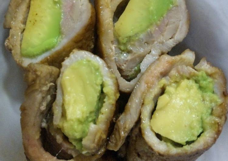 Simple Way to Prepare Super Quick Homemade Easy and Delicious! Sliced Pork Roll with Avocado