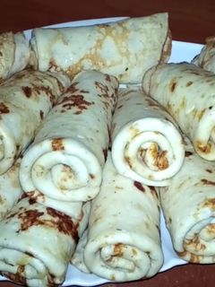 Фото Куриные блины с сыром.