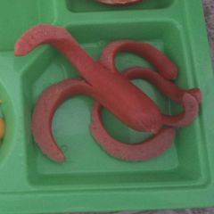 A picture of Octopus hot dogs.