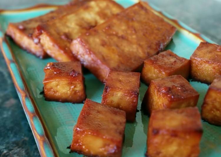 Recipe of Homemade Marinated Baked Tofu
