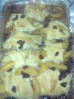 A picture of Cookies Mountain Dew Soda Peach Cobbler.