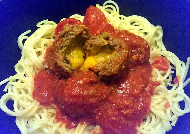 Sophie's jalapeno cheese filled meatballs