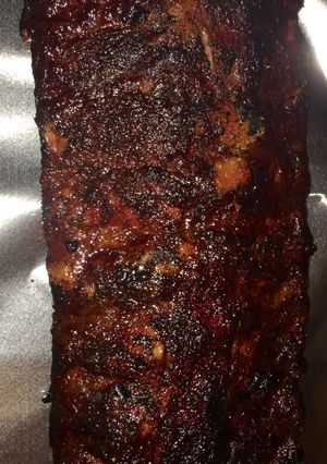 A picture of Smoked Baby Back Ribs.