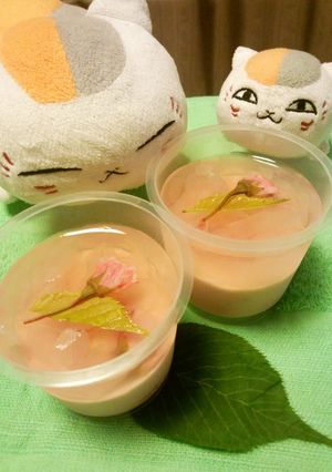 A picture of Cherry Blossom & Strawberry Hanami Jello.