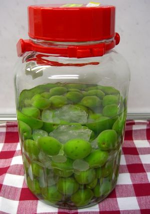 A picture of Our Family's Umeshu.