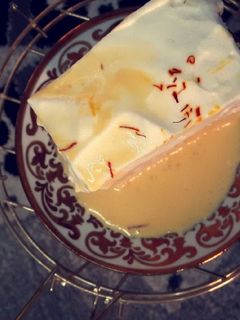 صورة لوصفة كيكة الحليب و الزعفران