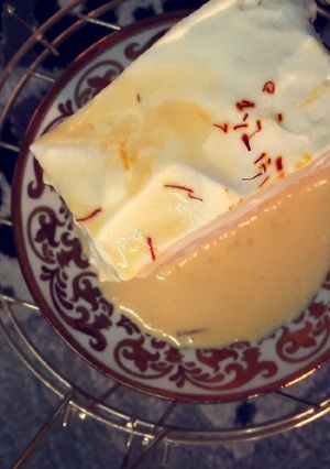 صورة لوصفة كيكة الحليب و الزعفران