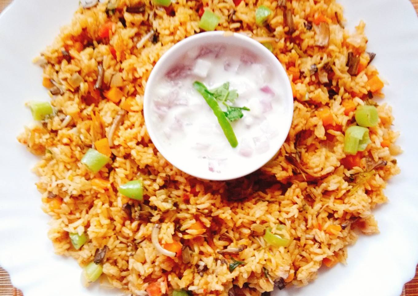Plaintain flower biriyani