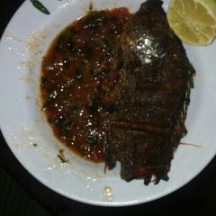 A picture of Fish stew.