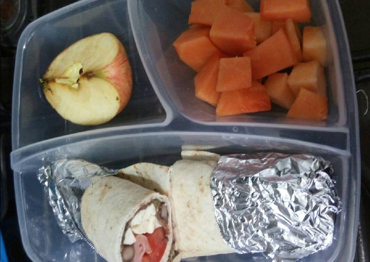 Wrap saludable para lunch #healthy #lunch