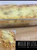 Spaghetti brulee (baked spaghetti)