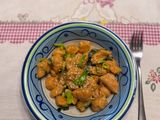 Gnocchi di patata dolce 🍠spadellati con porro