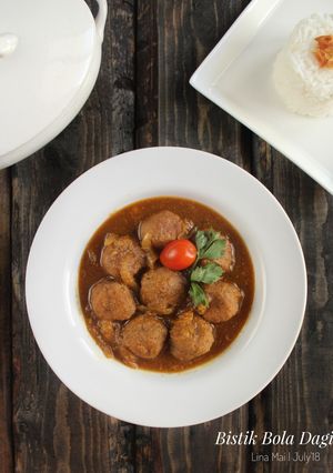 Foto resep Bistik Bola Daging