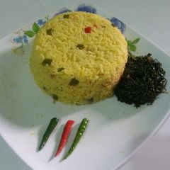 A picture of Tumeric rice# author Marathon contest #.