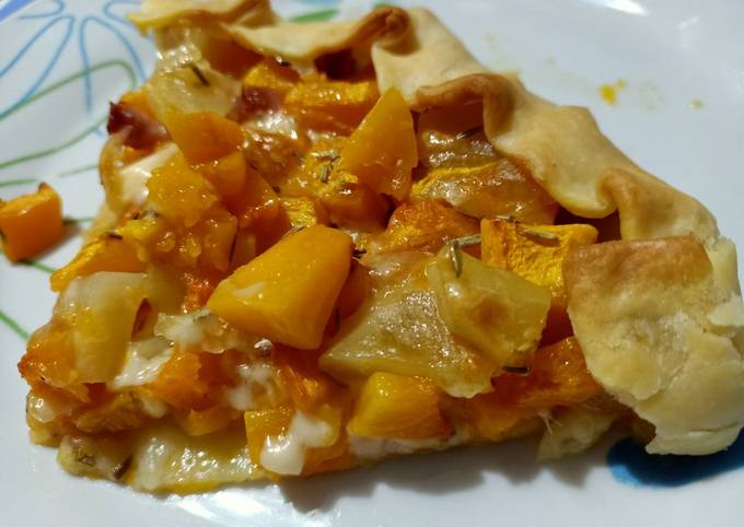 Quiche zucca patate e provola