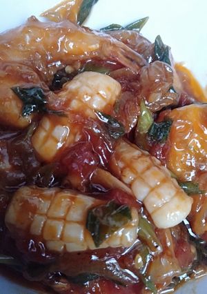 Foto resep Cumi Udang Saos Padang 🤤