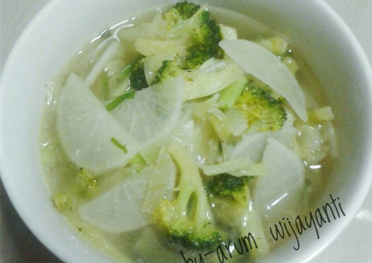 Langkah Mudah untuk meracik Sup lobak brokoli #bikinramadanberkesan, Sempurna