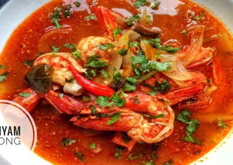 Langkah Mudah untuk Membuat Tom yam Goong | thailand yang Sempurna
