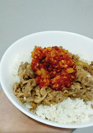 Foto resep Sambal red hot Chili ala yoshinoya