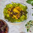دجاج مع الخضروات