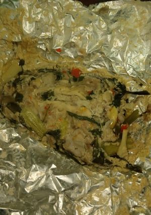 รูปของ หมกหมูสับเห็ดนางฟ้า​(สูตร​แรงงานไต้หวัน)​