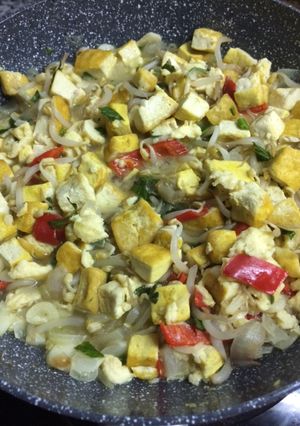 Foto resep Kuah Tahu Toge Telor