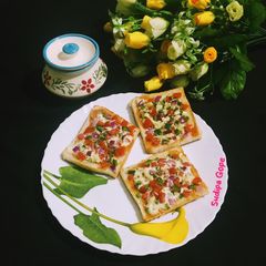 A picture of Vegetable Cheese Toast.
