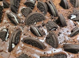 O poză a rețetei Oreo cheesecake.