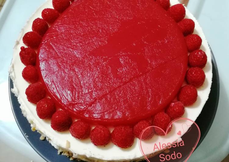 Steps to Make Ultimate Cheesecake ai lamponi😋