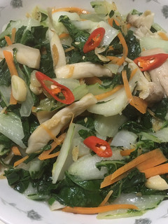 牛奶白菜炒杏鮑菇 的食譜成品照片