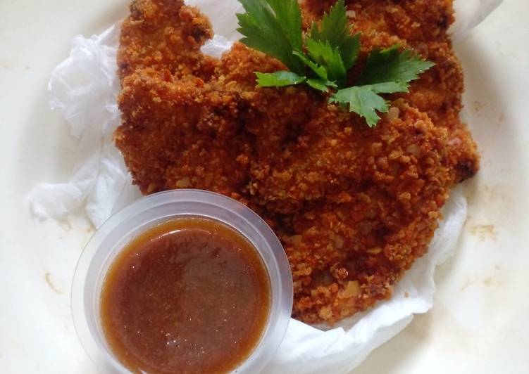 Resep Terbaik Chicken Katsu Saos Bbq Mantul Banget