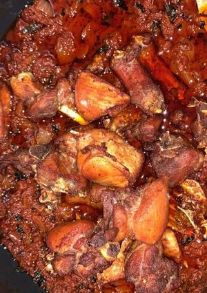 A picture of Palmoil stew.