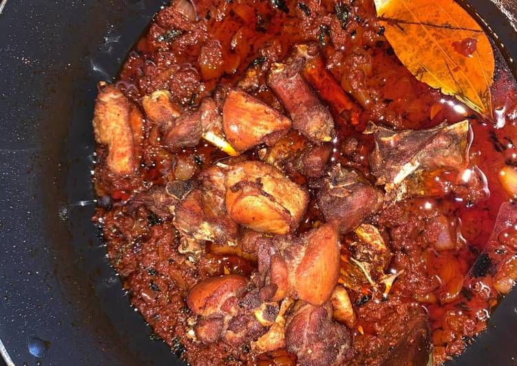 Easiest Way to Make Homemade Palmoil stew Cooking Basics for Newbies