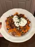Vodka Sauce Pasta with Burrata and Chorizo