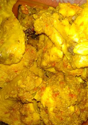 Foto resep Ayam bumbu kuning pedas
