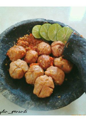 Foto resep Bakso penyet