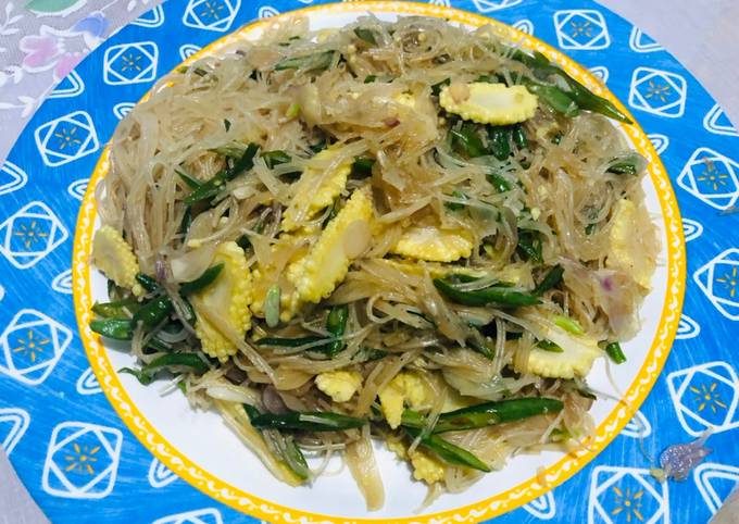 Wajib coba! Resep praktis buat Tumis Soun - Kacang Panjang - Baby Corn yang sesuai selera