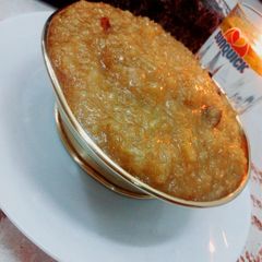 A picture of King tender coconut brown rice sweet pongal.