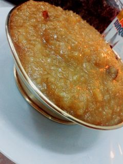 A picture of King tender coconut brown rice sweet pongal.