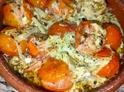 Una foto de tomates cherry asados