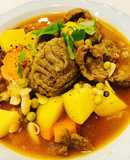 Bắp lõi bò nấu đậu