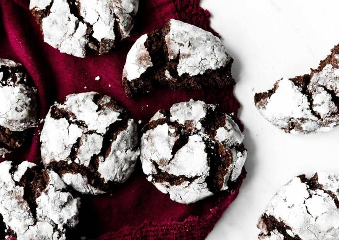 Yuk Bikin Double Chocolate Crinkle Cookies Yang Gak Perlu Ribet